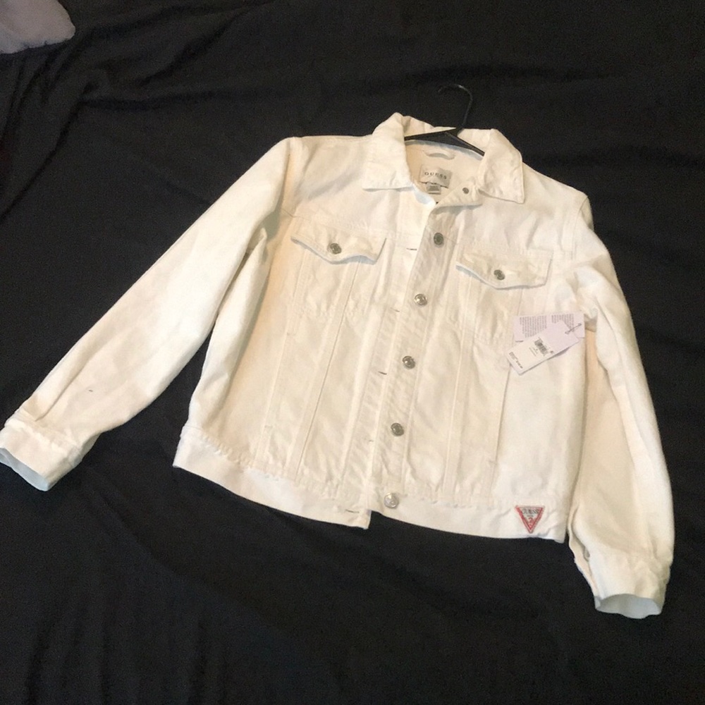 BNWT Guess 90’s Icon Jacket (White Denim)